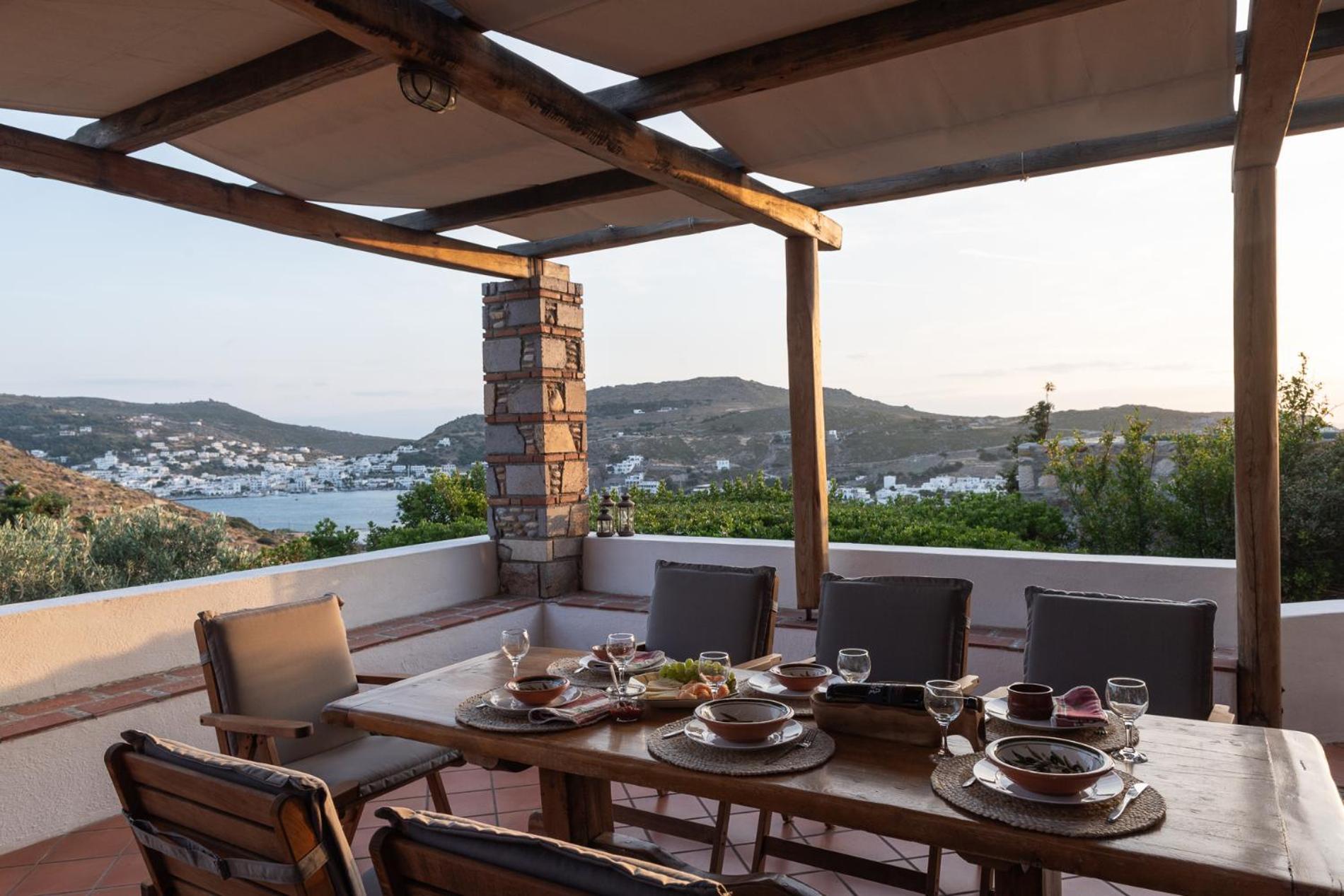 Blue Vista Patmos Villa Skála Buitenkant foto